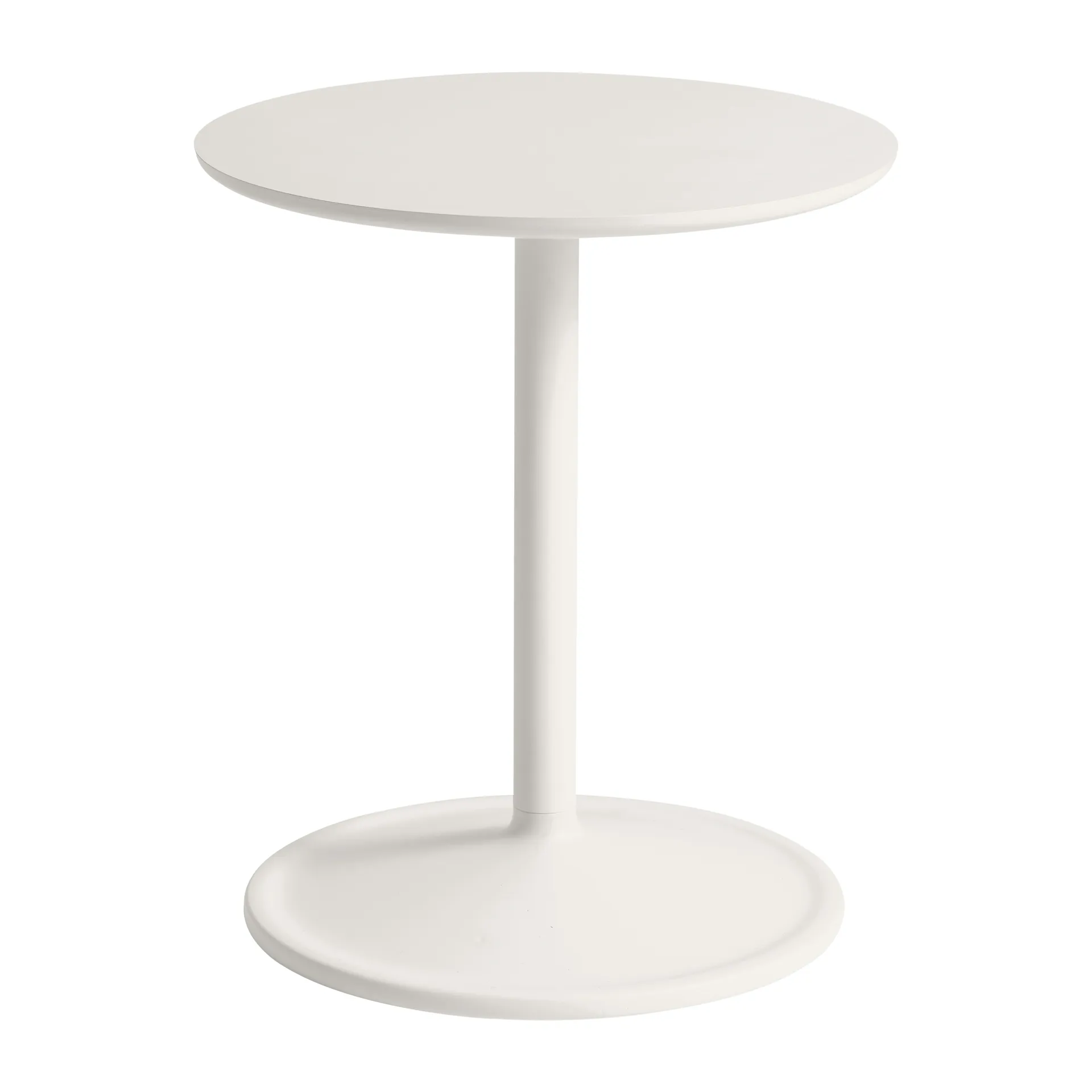 Soft sidobord H 48 cm, Off white linoleum-Off white Muuto