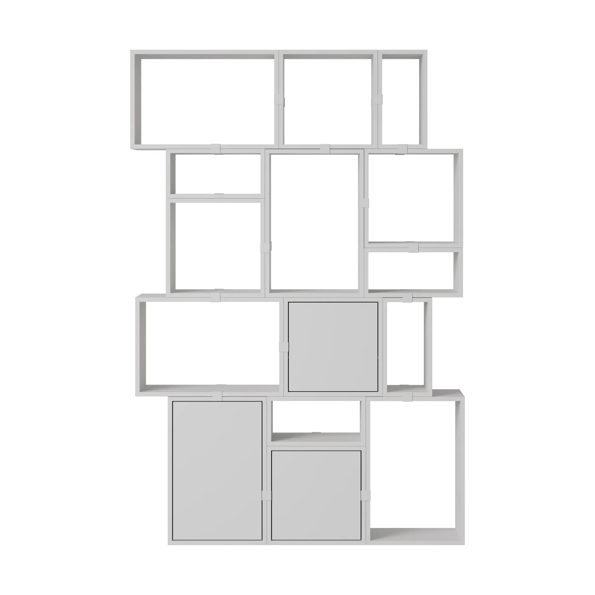 Stacked förvaringssystem bokhylla konfiguration 2, Grey Muuto