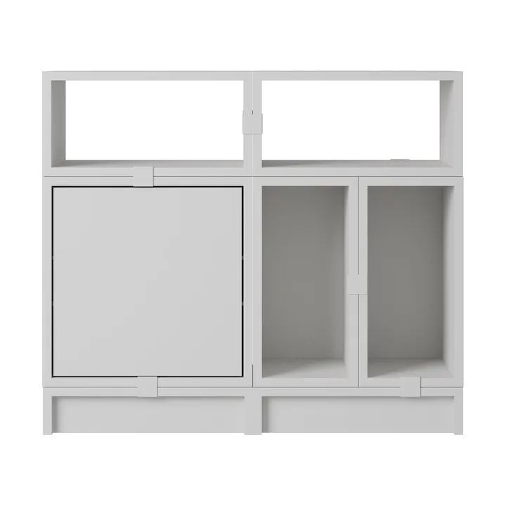 Stacked förvaringssystem kontor konfiguration 5 - Grey - Muuto