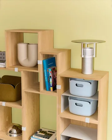 Stacked förvaringssystem large - Oak - Muuto