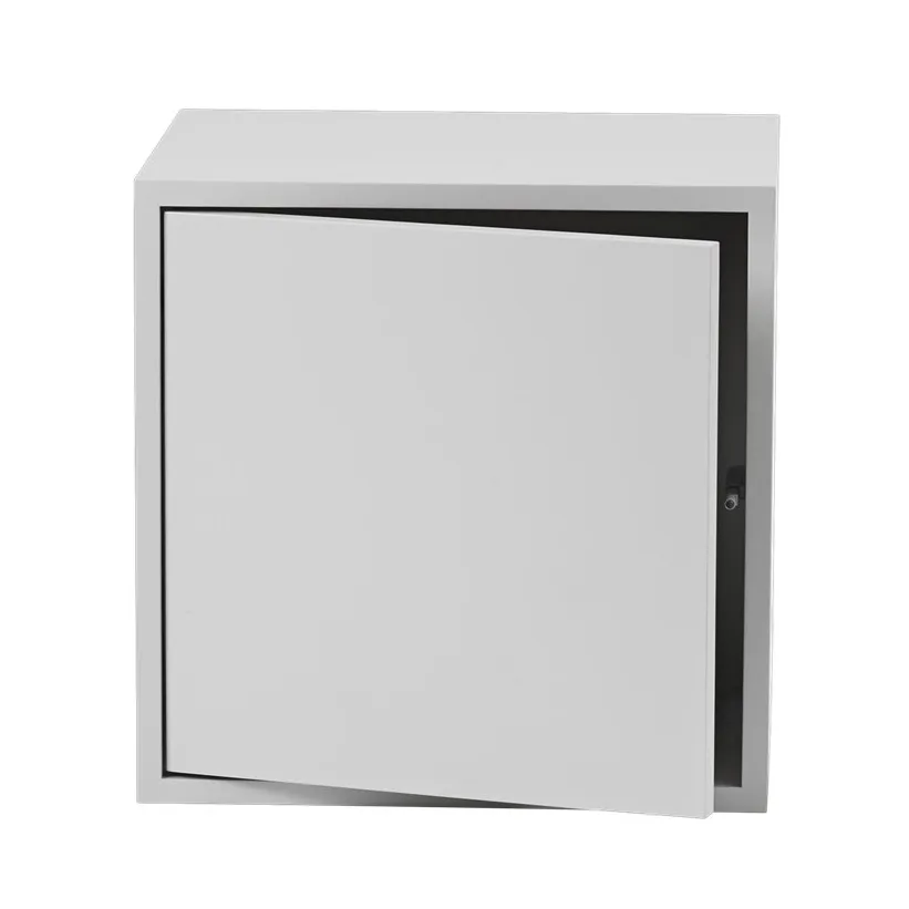 Stacked förvaringssystem med dörr medium, Light grey Muuto