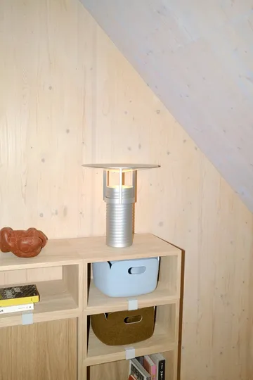Stacked förvaringssystem med ryggskiva large - Oak - Muuto