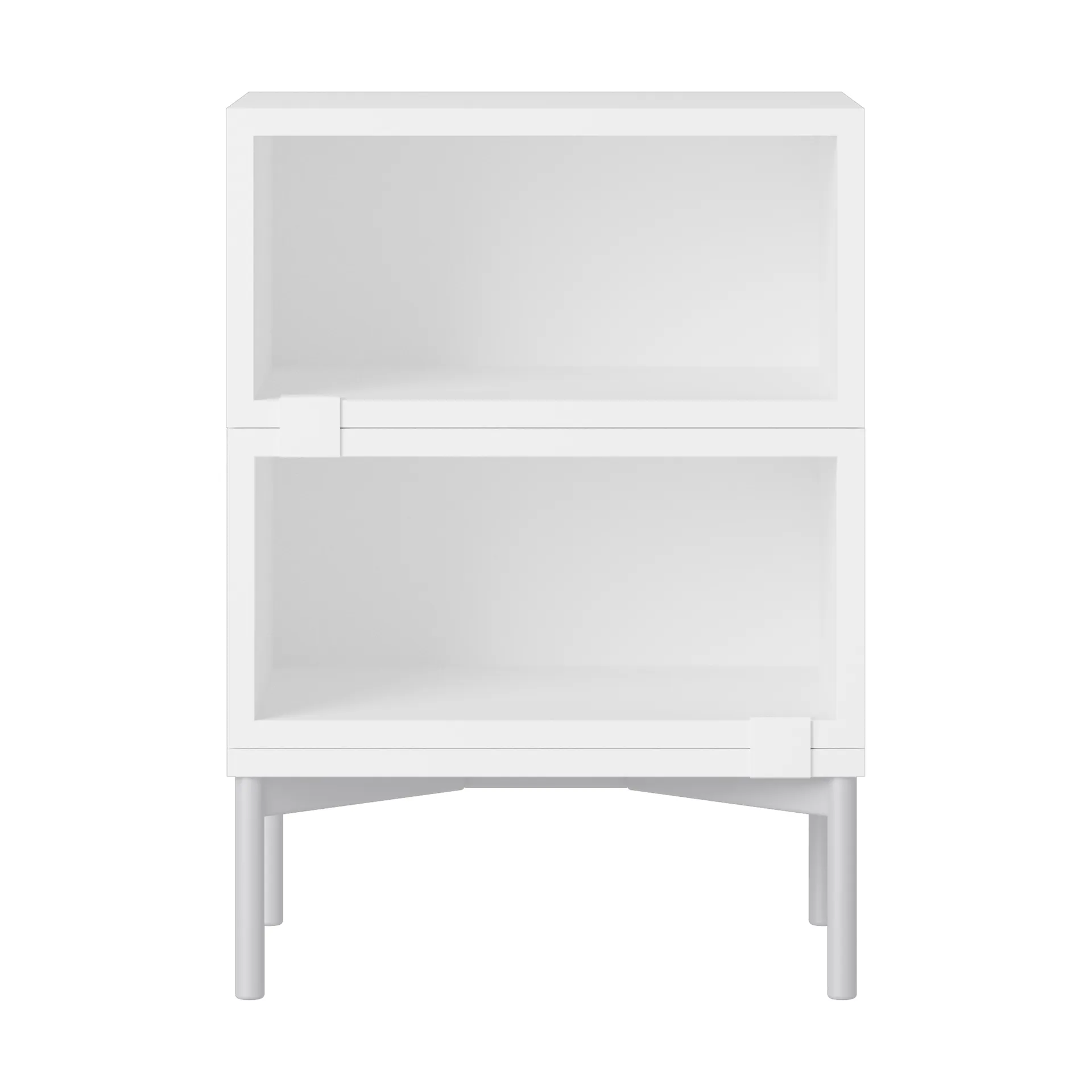 Stacked förvaringssystem sängbord konfiguration 1, White Muuto