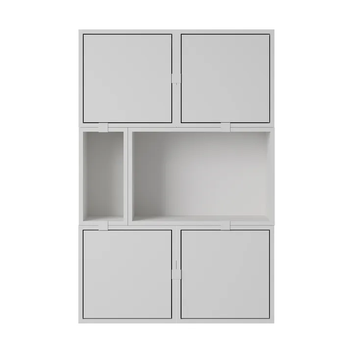 Stacked förvaringssystem sideboard konfiguration 4 - Grey - Muuto
