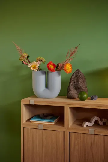 Stacked förvaringssystem small med ryggskiva - Oak - Muuto