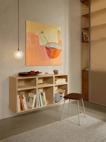 Stacked förvaringssystem small med ryggskiva - Oak - Muuto