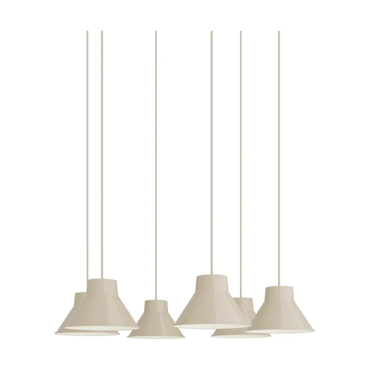 Top Pendant Cluster 6 pendel - Sand, Ø21 cm - Muuto