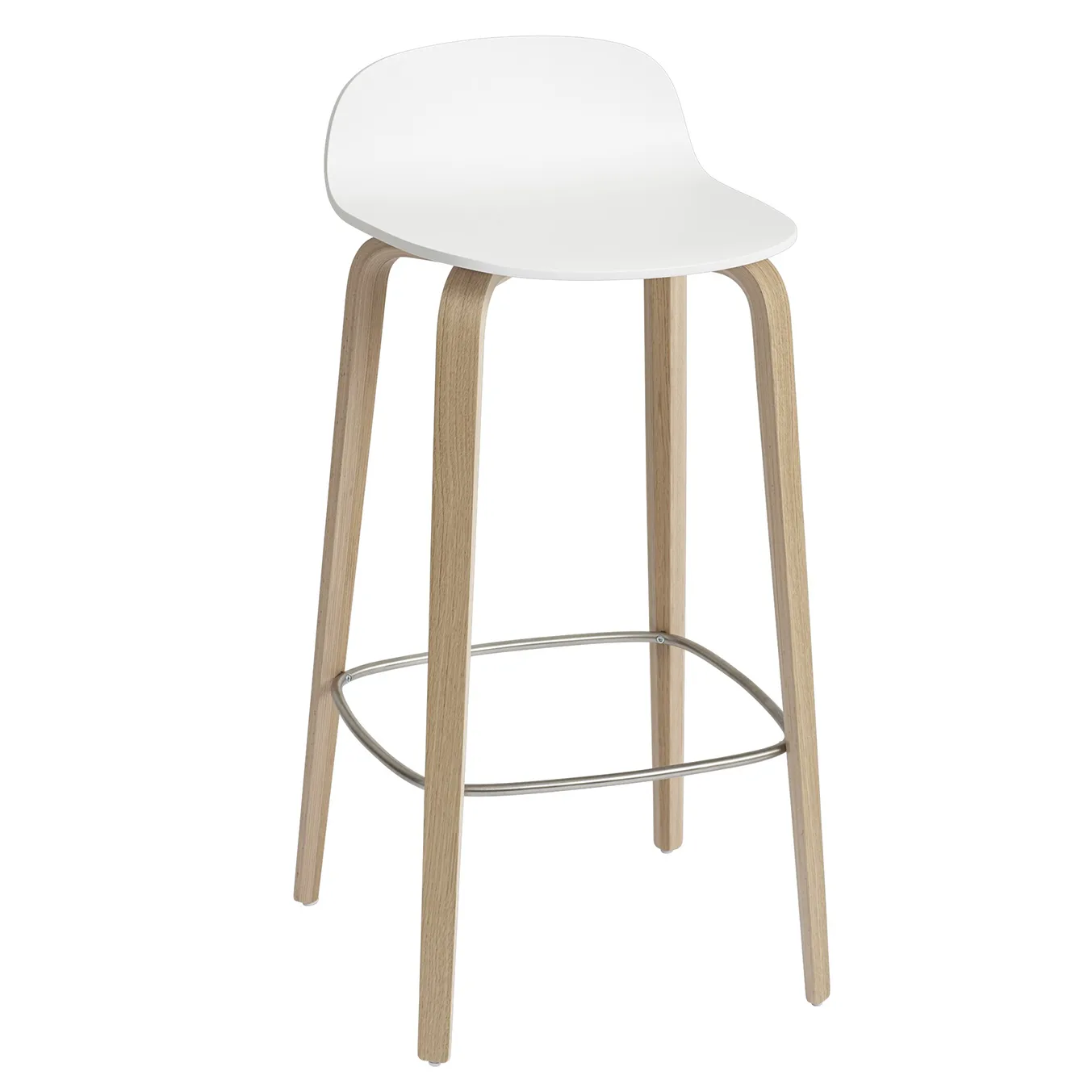 Visu barstol 75 cm, White-Oak Muuto