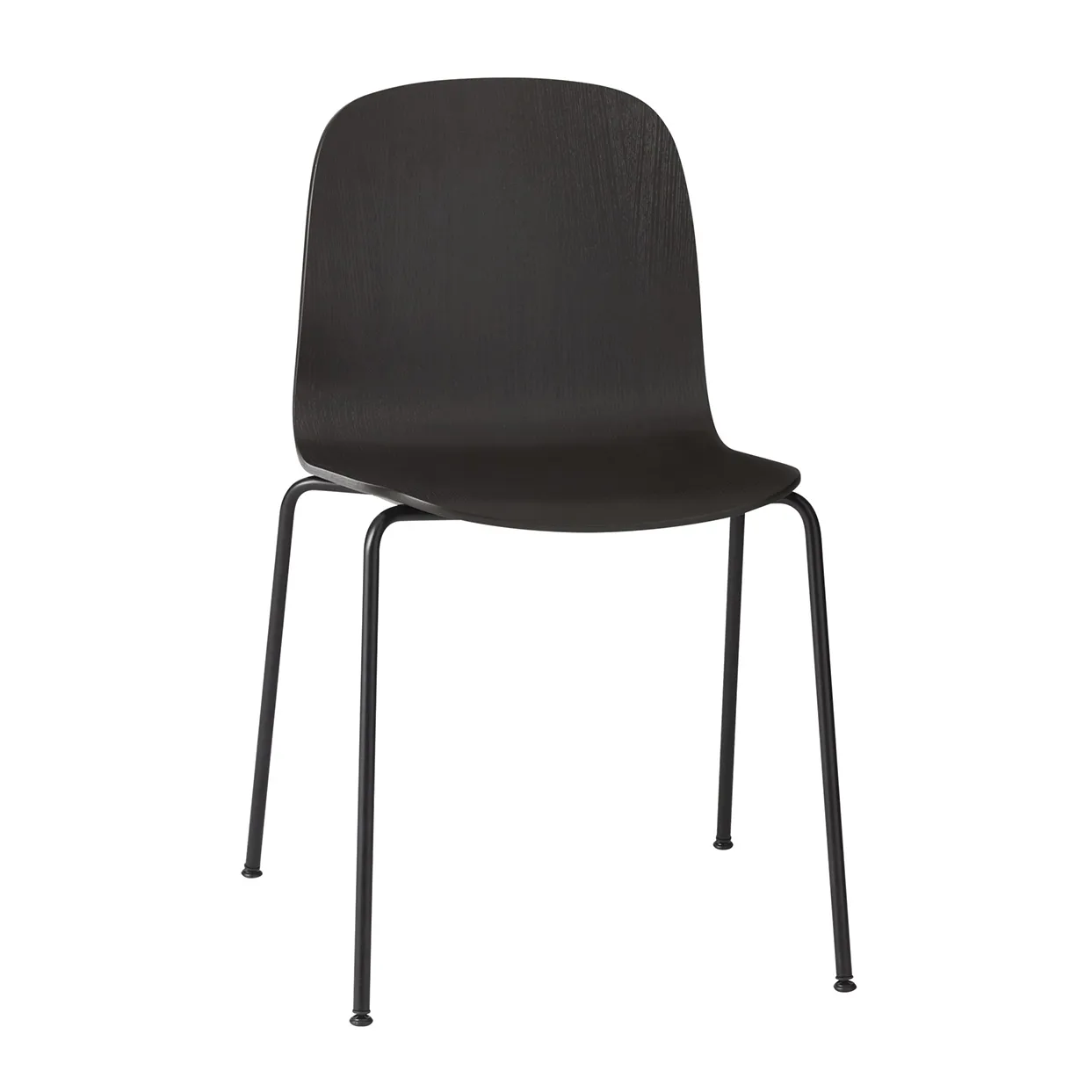 Visu Chair stålbas, Black-Black Muuto