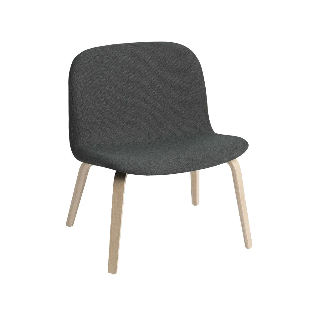 Visu loungefåtölj klädd stol, Fiord 991-Oak Muuto