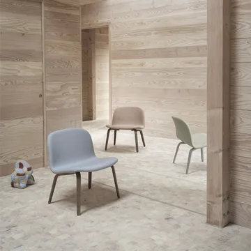 Visu loungefåtölj klädd stol - Fiord 991-Oak - Muuto