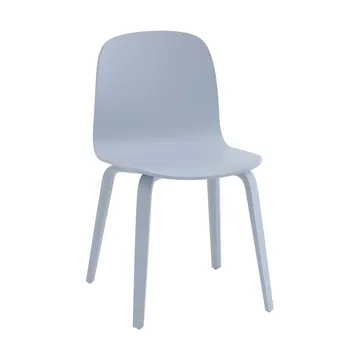 Visu stol träbas - Light blue - Muuto