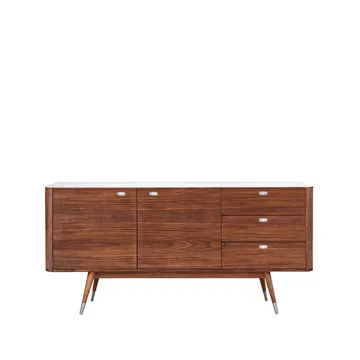 AK 2630 sideboard - valnöt olja/vit, corian topp - Naver Collection