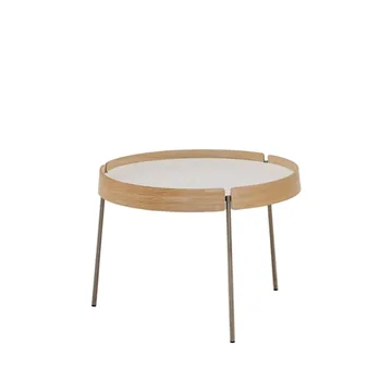 AK 710 bord - ek vitolja, fanér/vit laminat - Naver Collection