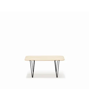 AK 825 soffbord - ask olja, svart stativ - Naver Collection