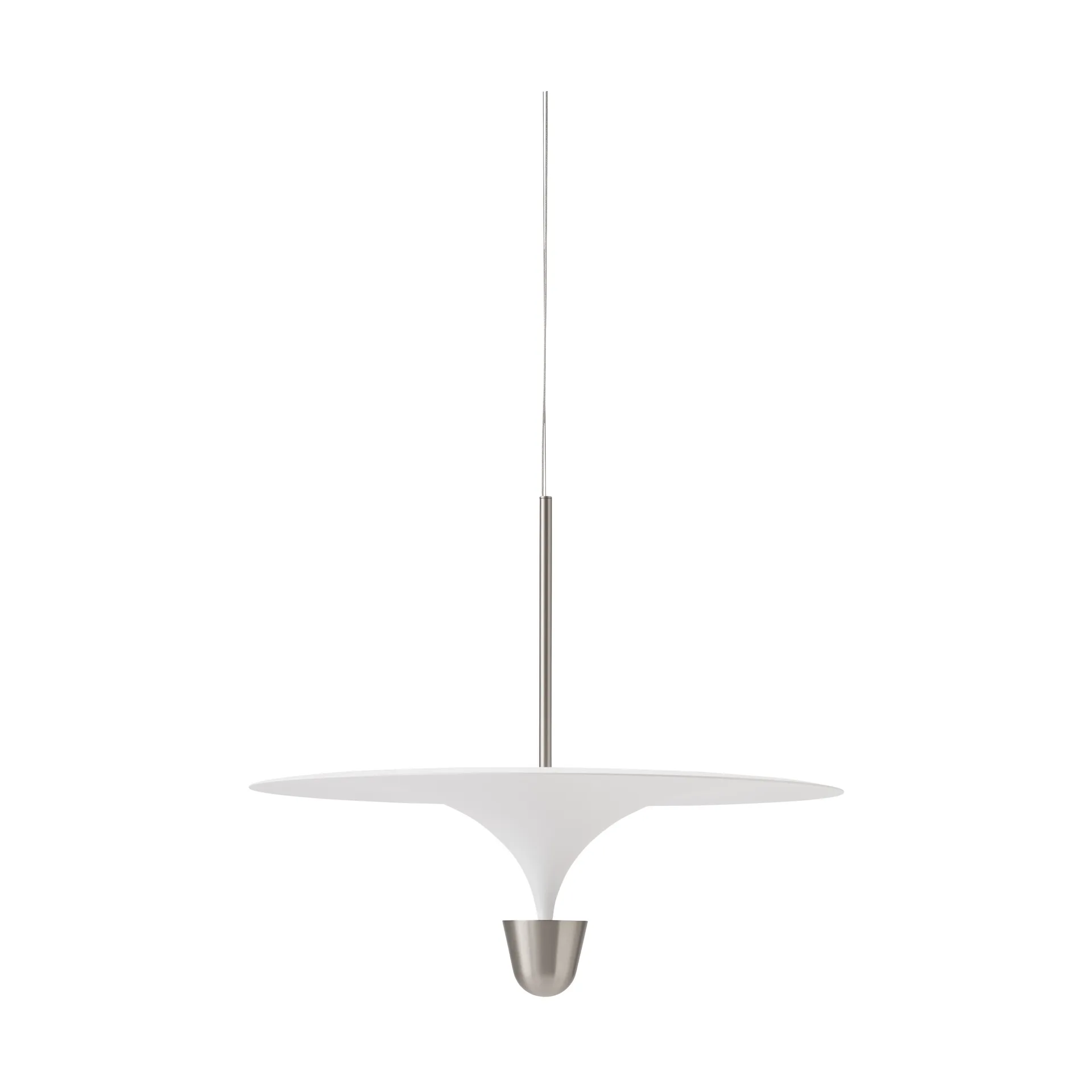 Kantarell pendel Ø60 cm, Nickel Plated New Works