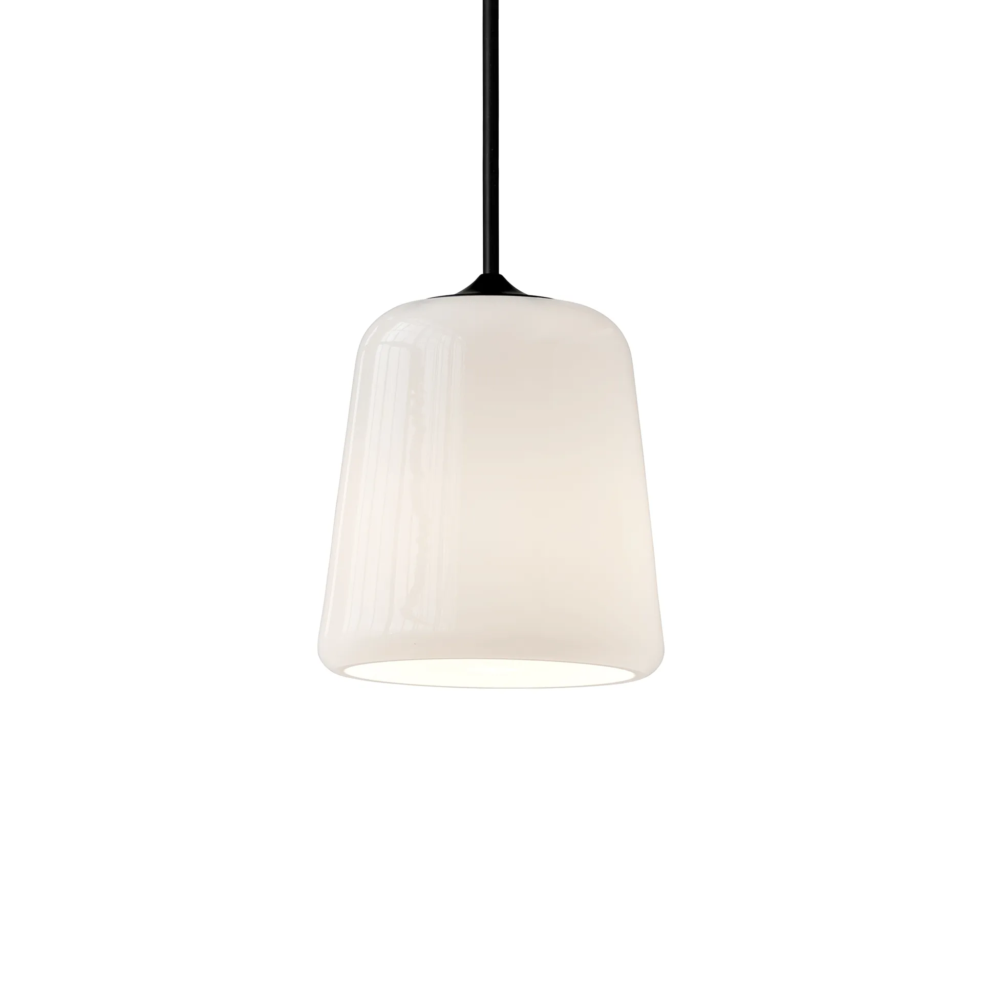 Material pendel, White opal glass New Works