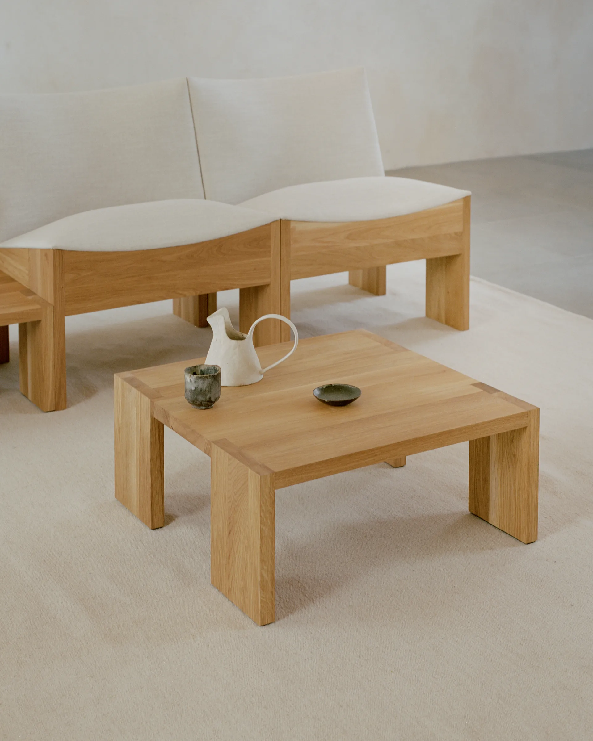 Tennon soffbord, Oak, 61x61 cm New Works