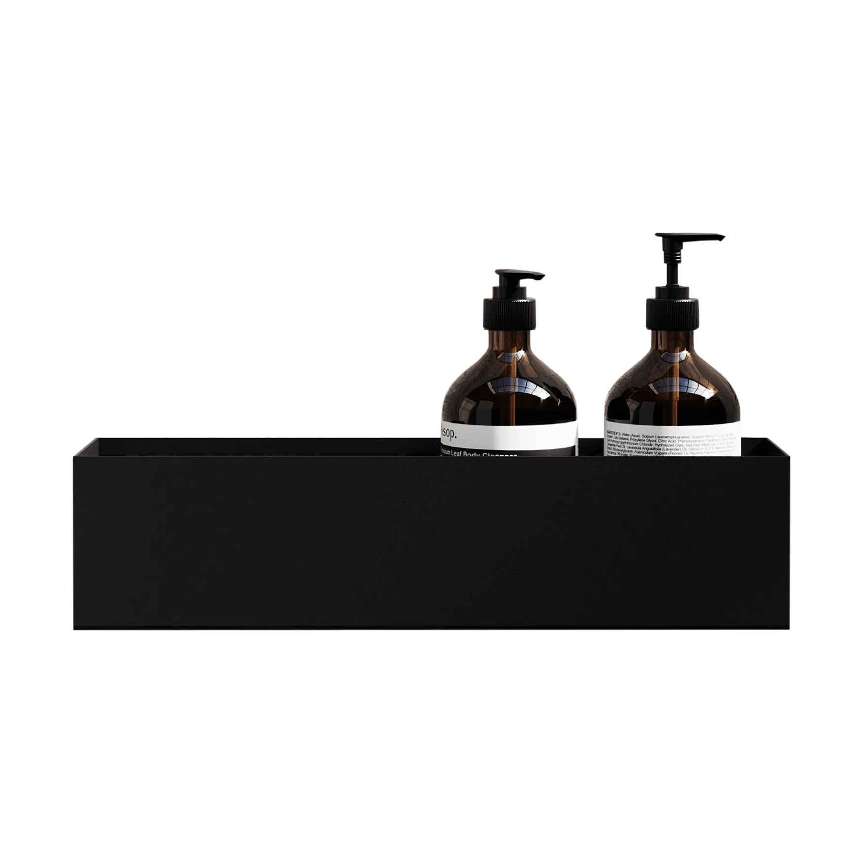 Nichba duschhylla, Black, 40 cm Nichba