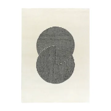 Circles ullmatta naturvit - 170x240 cm - NJRD