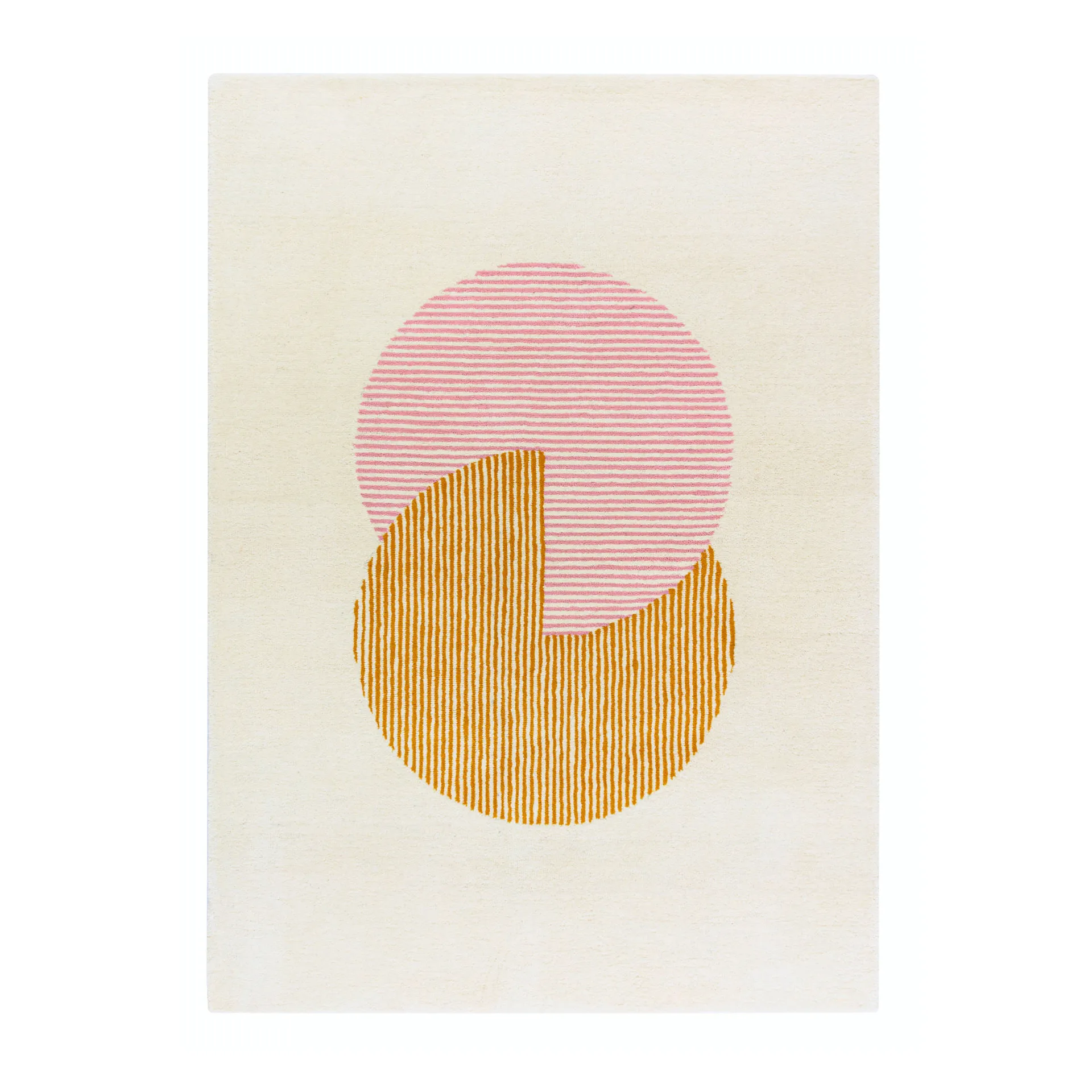 Circles ullmatta rosa, 170x240 cm NJRD