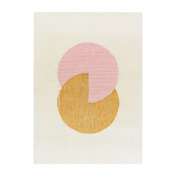 Circles ullmatta rosa - 170x240 cm - NJRD