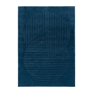 Levels Circles ullmatta - Blå, 170x240 cm - NJRD