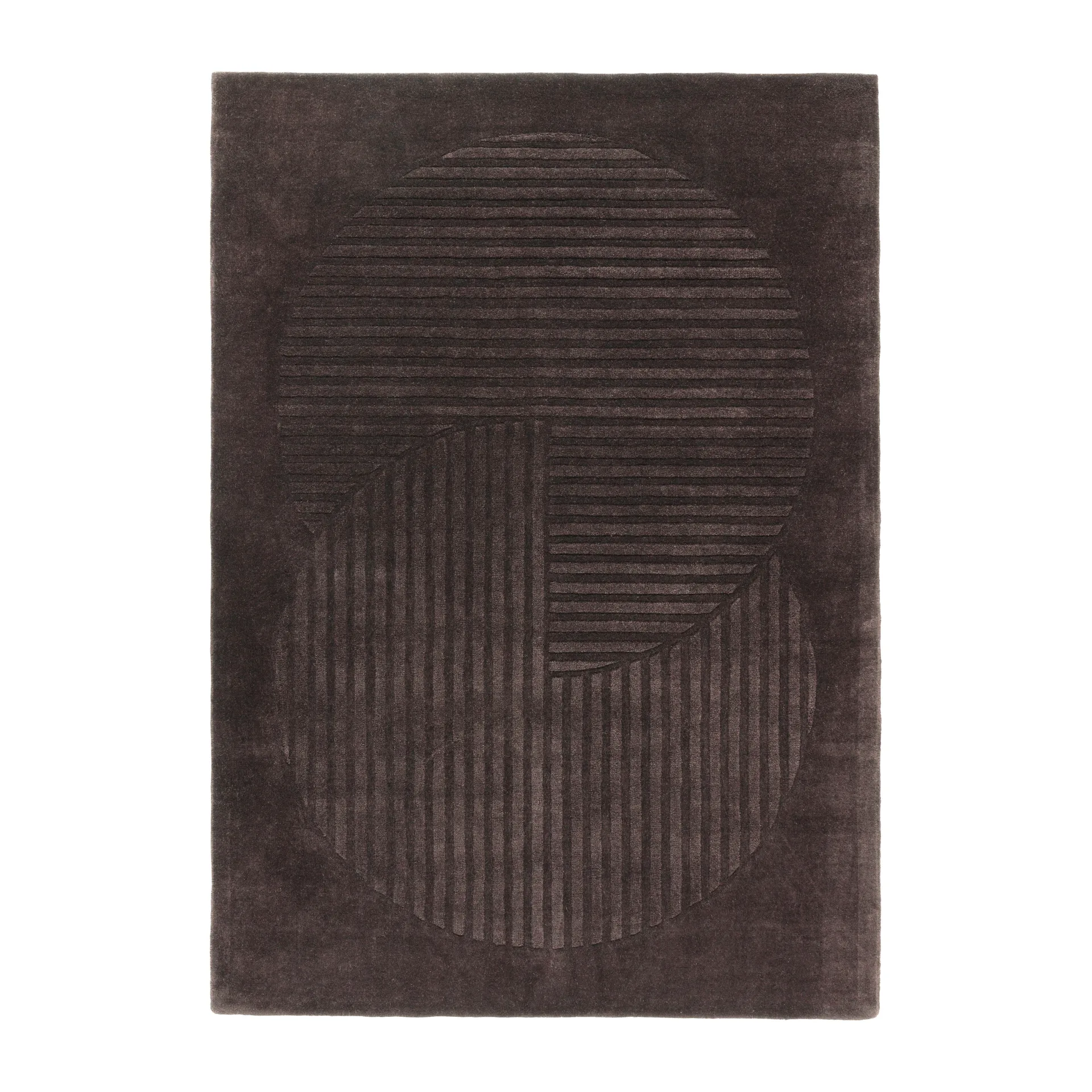 Levels Circles ullmatta, Brun, 200x300 cm NJRD