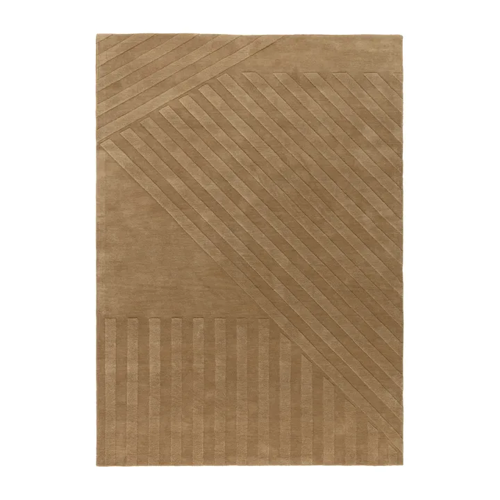 Levels Stripes ullmatta - Beige, 200x300 cm - NJRD