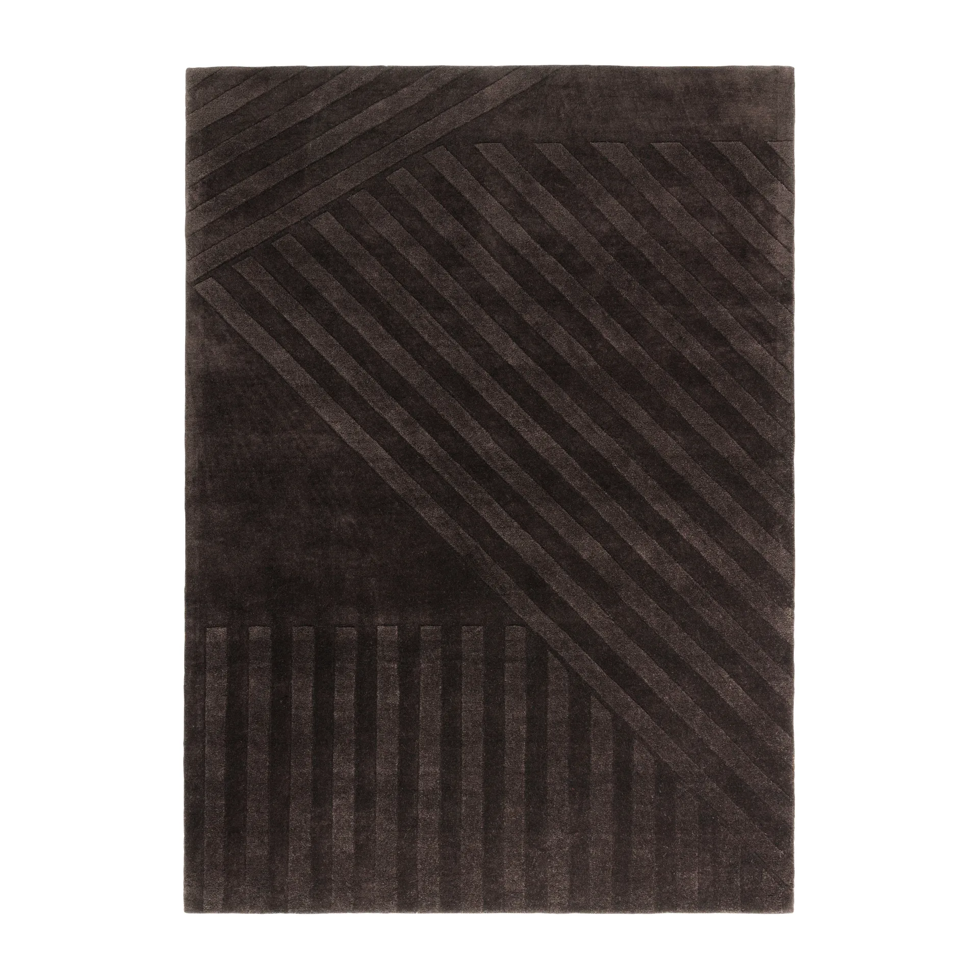 Levels Stripes ullmatta, Brun, 200x300 cm NJRD