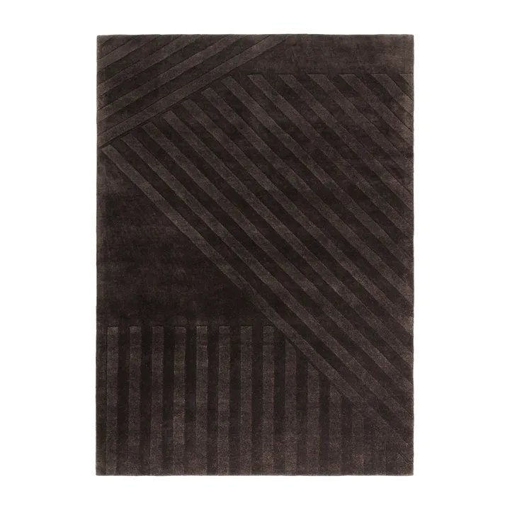 Levels Stripes ullmatta - Brun, 200x300 cm - NJRD
