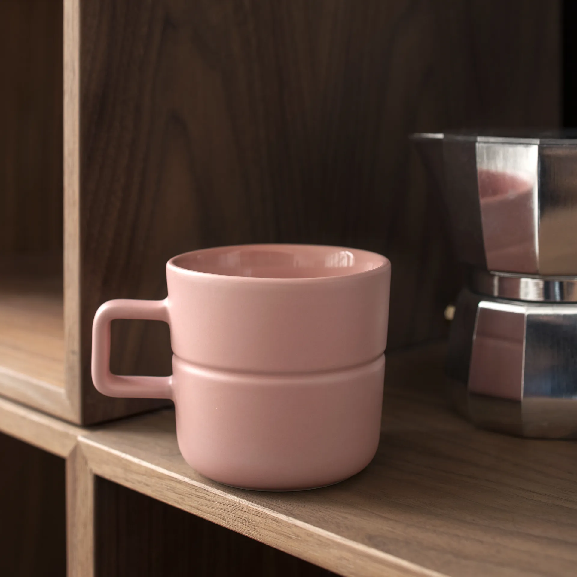 Lines mugg 30 cl 2-pack, Rosa NJRD