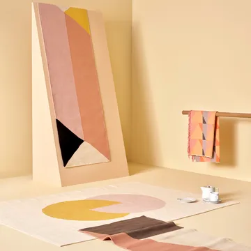 Metric bomullspläd - Rosa - NJRD