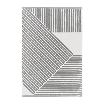 Stripes badhandduk 100x150 cm - Grå - NJRD