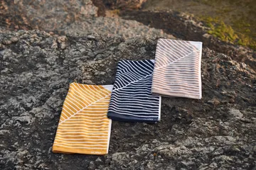 Stripes badhandduk 70x140 cm - Beige - NJRD