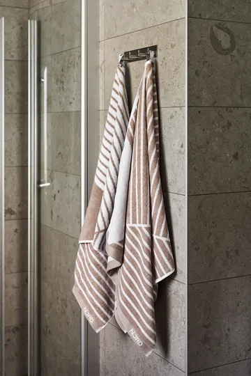 Stripes badhandduk 70x140 cm - Beige - NJRD