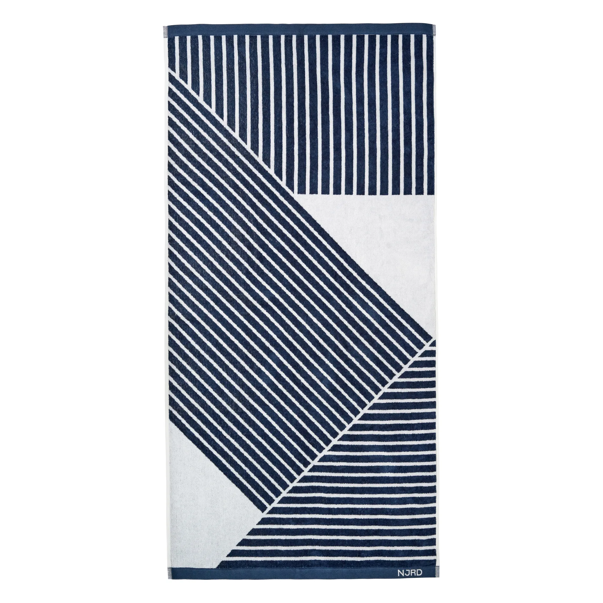 Stripes badhandduk 70x140 cm, Blå NJRD