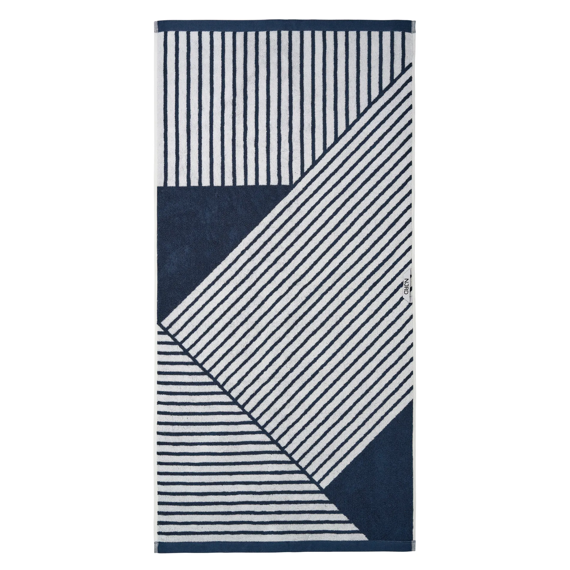 Stripes badhandduk 70x140 cm, Blå NJRD