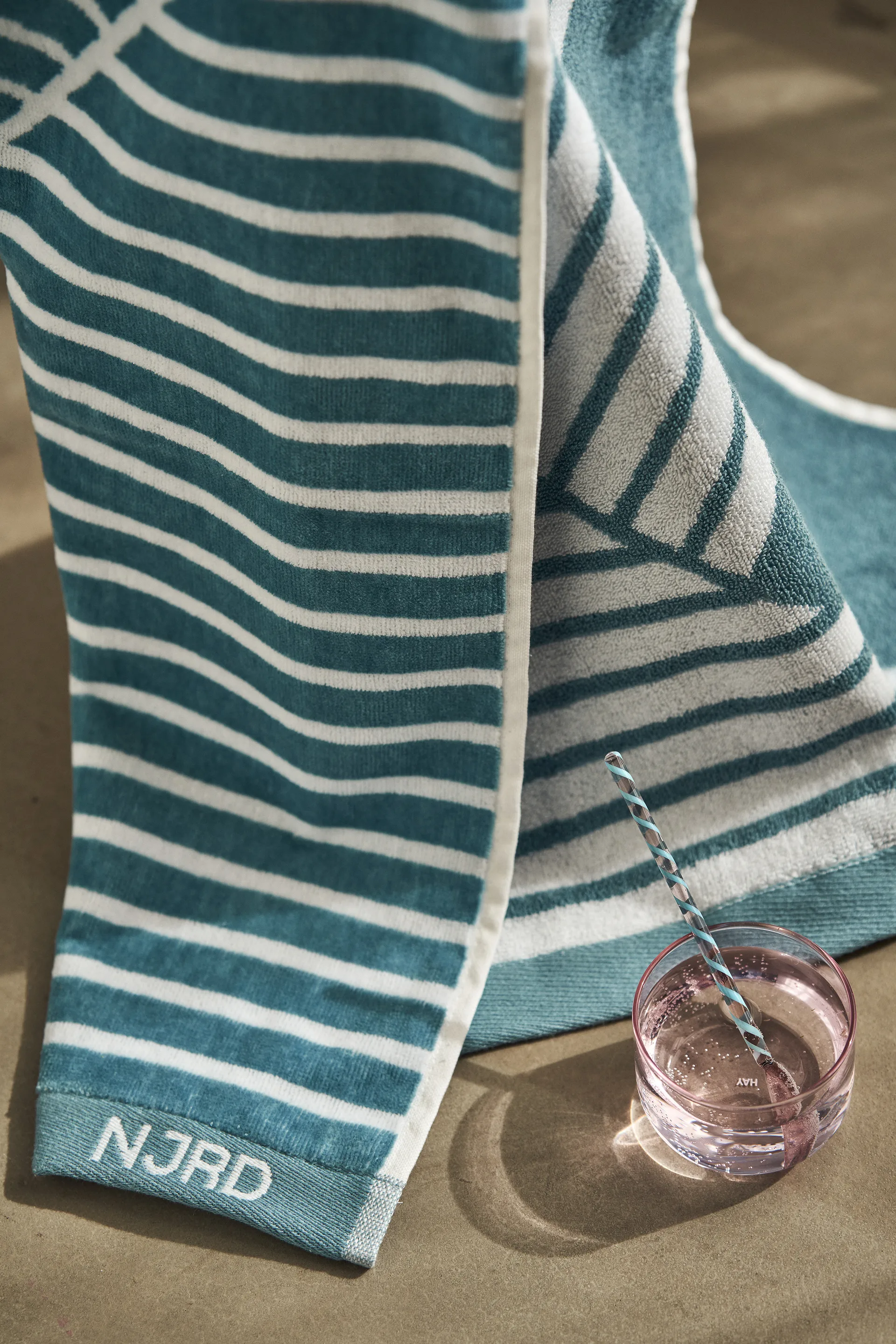 Stripes badhandduk 70x140 cm Special Edition 2022, Turkos NJRD