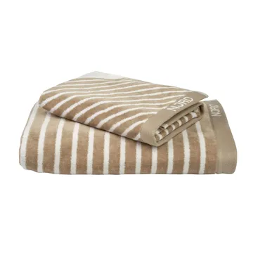Stripes handduk 50x70 cm - Beige - NJRD