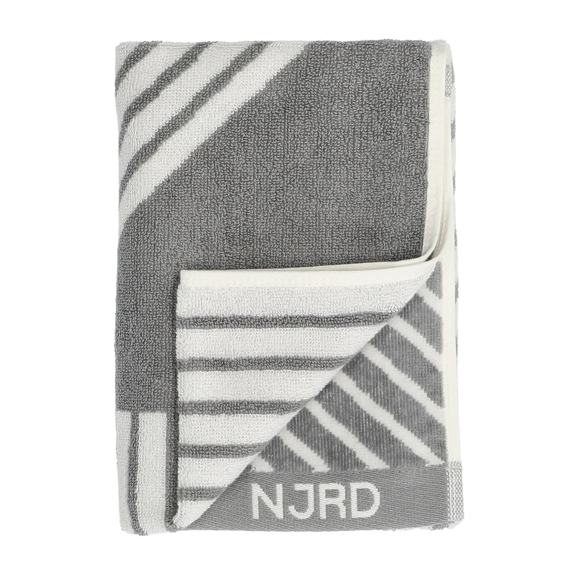 Stripes handduk 50x70 cm, Grå NJRD