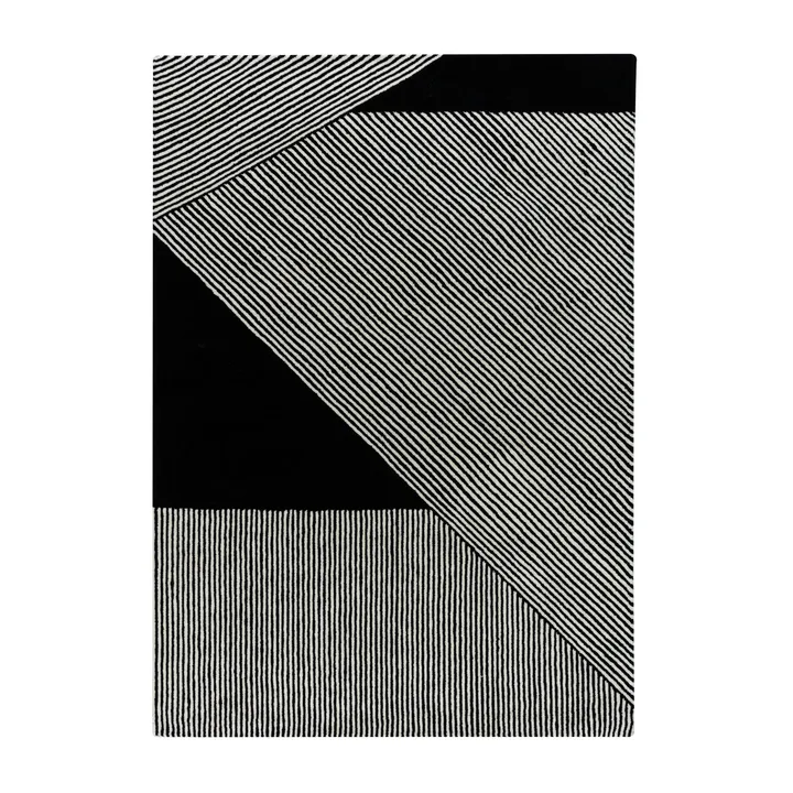 Stripes ullmatta svart - 170x240 cm - NJRD