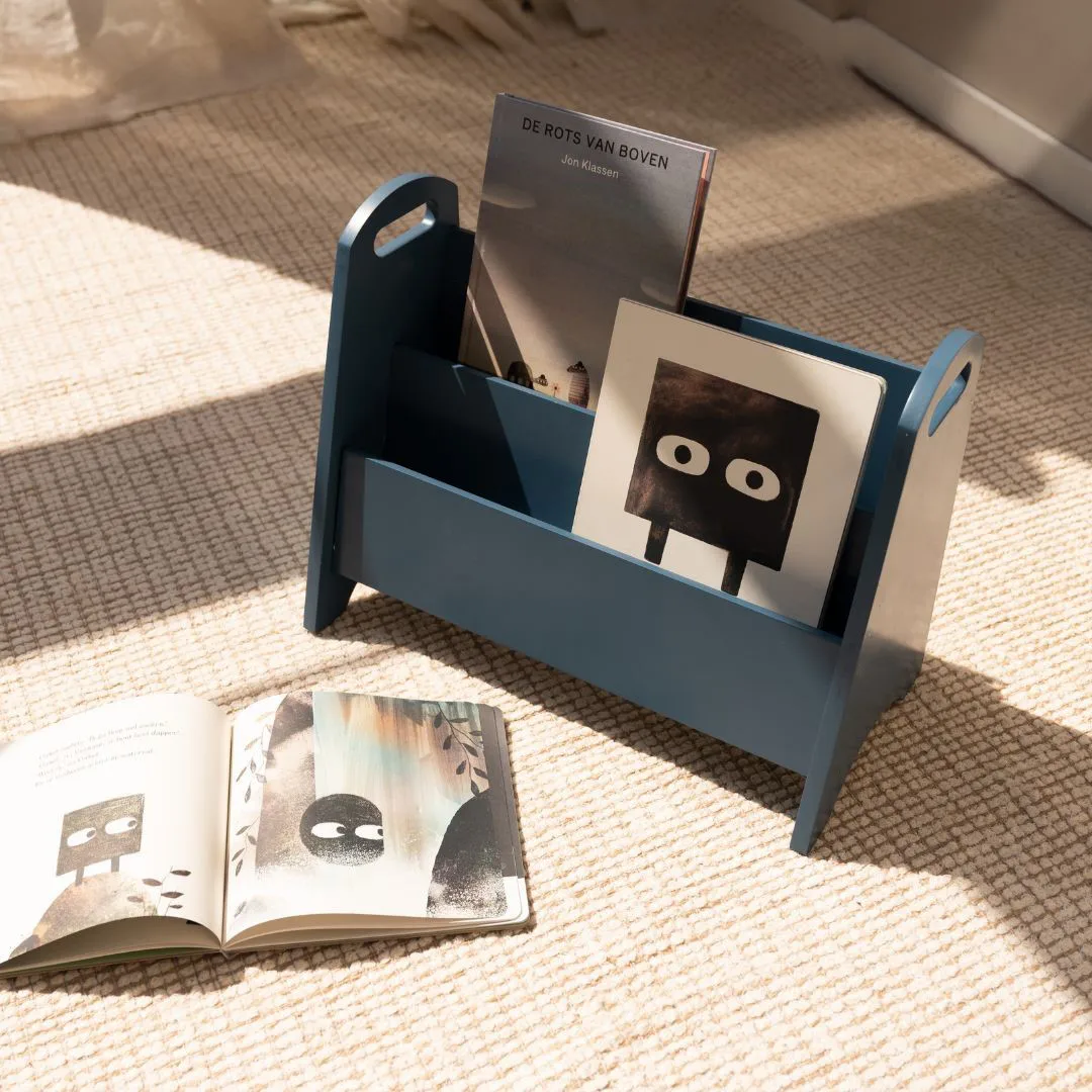 Book holder bokhylla för barn, Blå Nofred