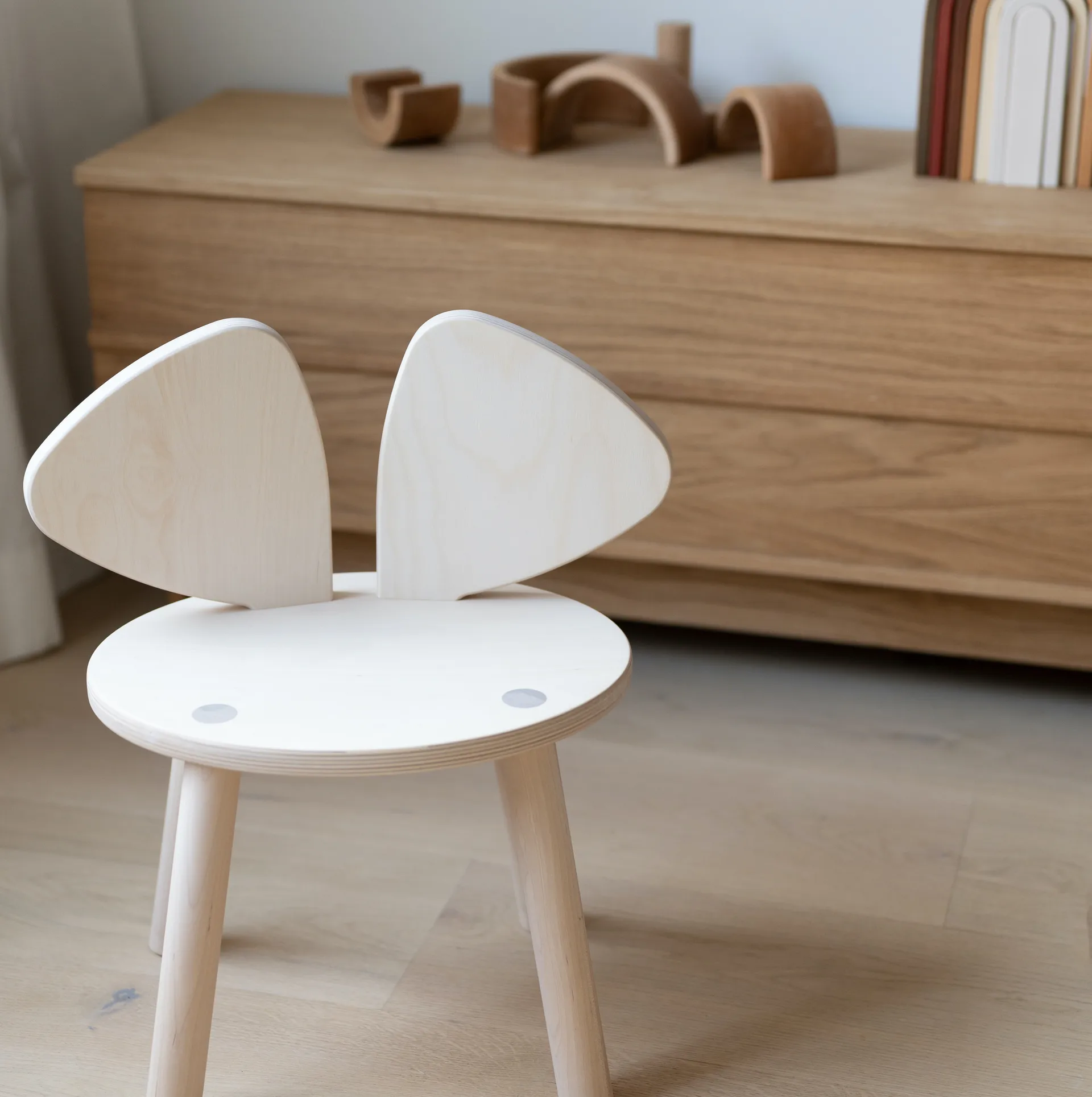 Mouse Chair barnstol, Björk Nofred