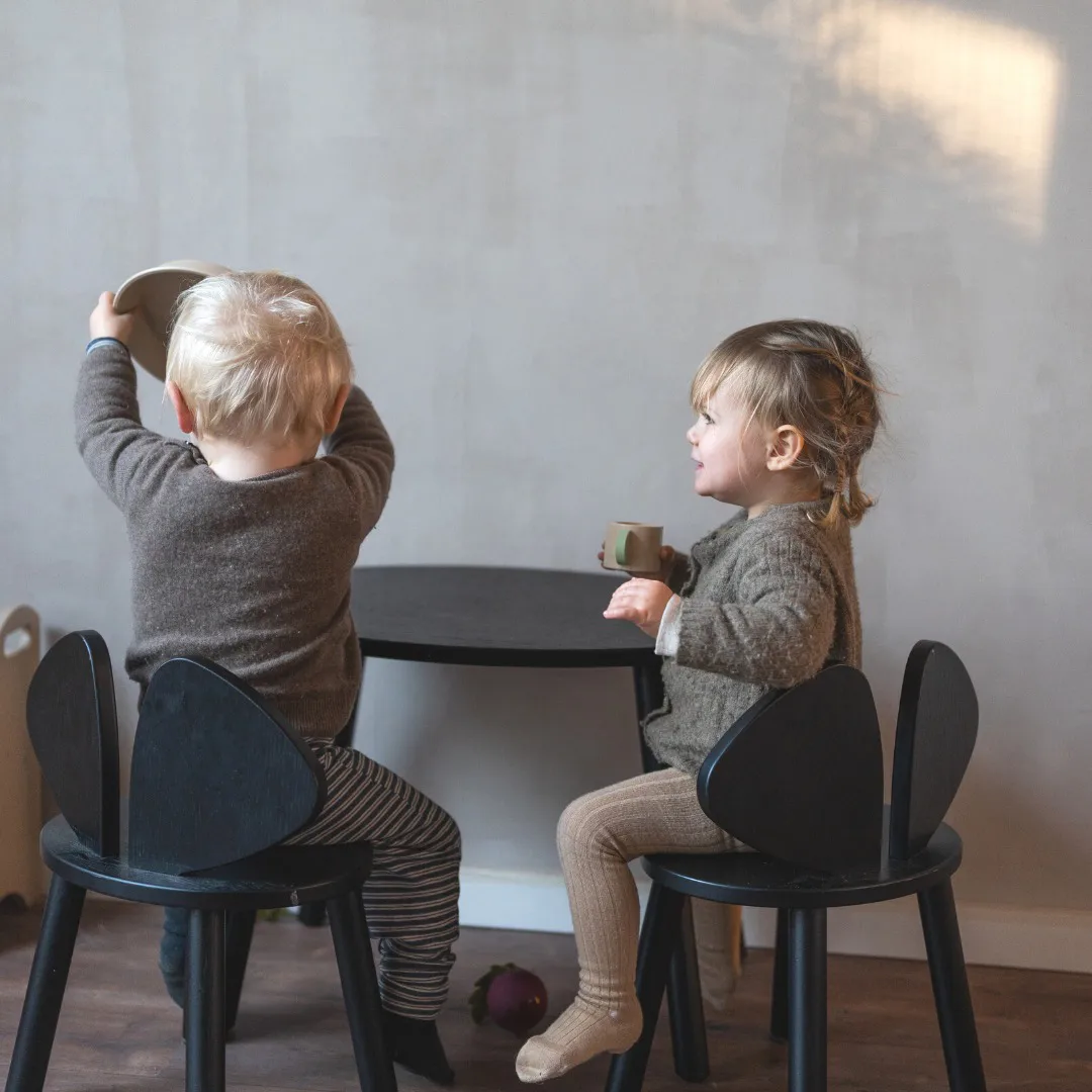 Mouse Chair barnstol, Svart Nofred