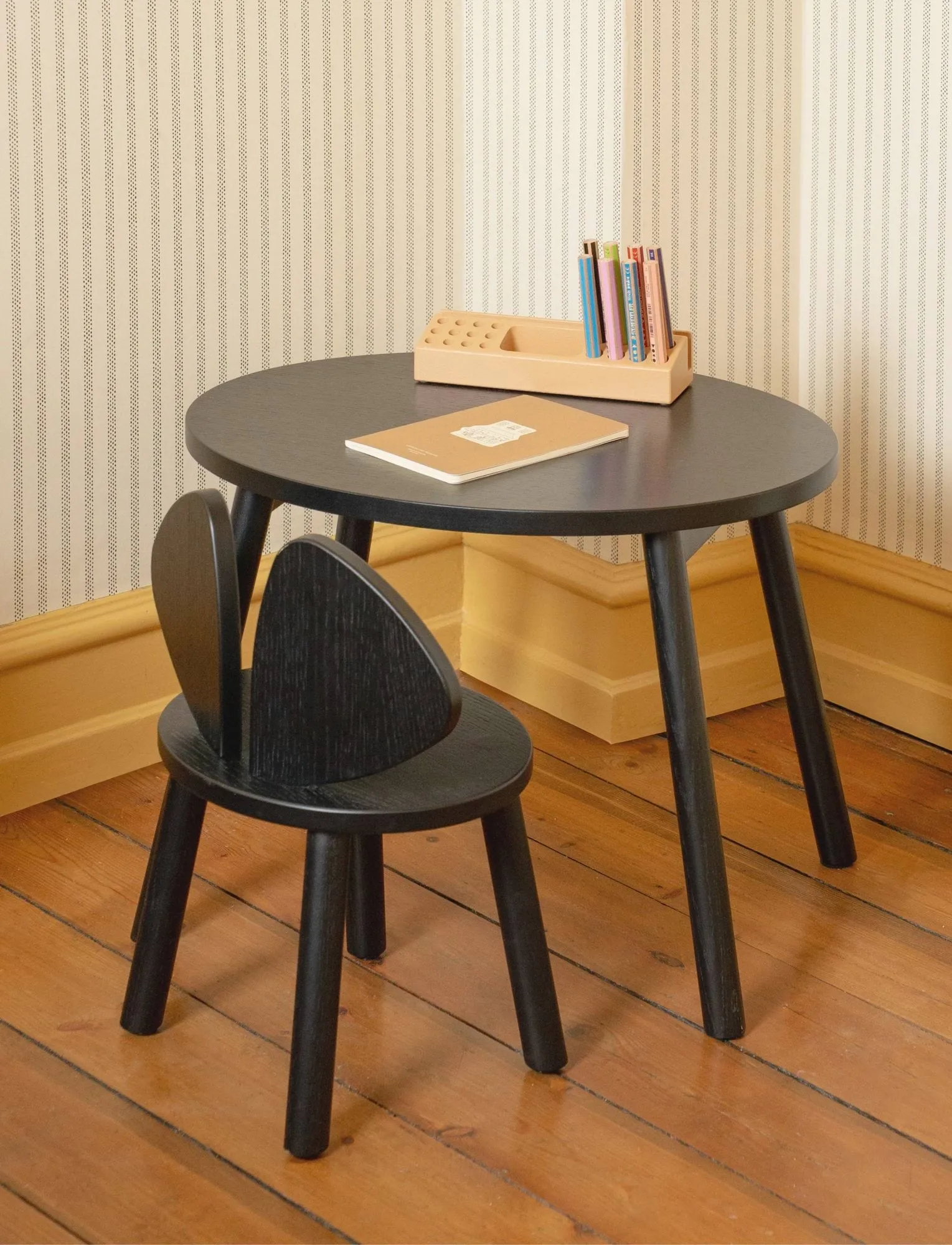Mouse Chair barnstol, Svart Nofred