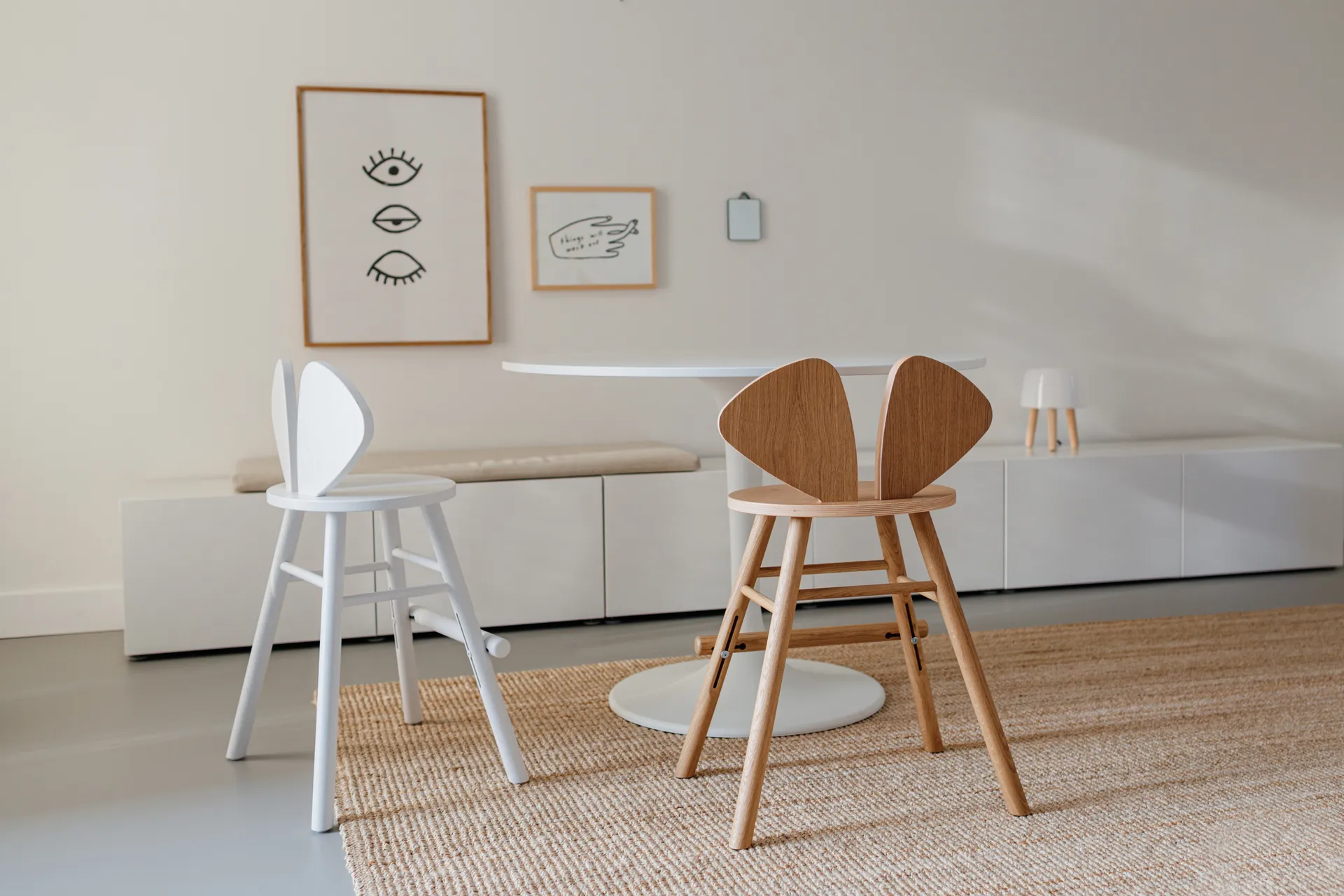 Mouse Chair Junior stol, Ek Nofred