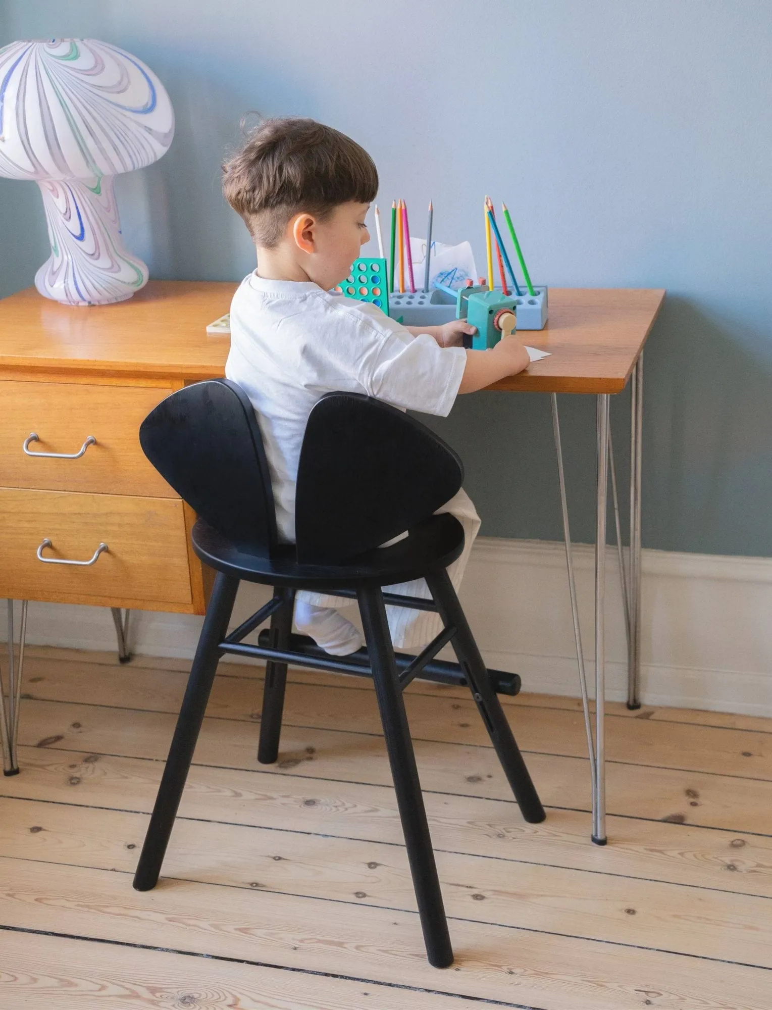 Mouse Chair Junior stol, Svart Nofred