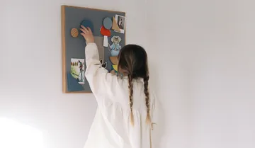 Noticeboard anslagstavla + 3 magneter - Blå - Nofred