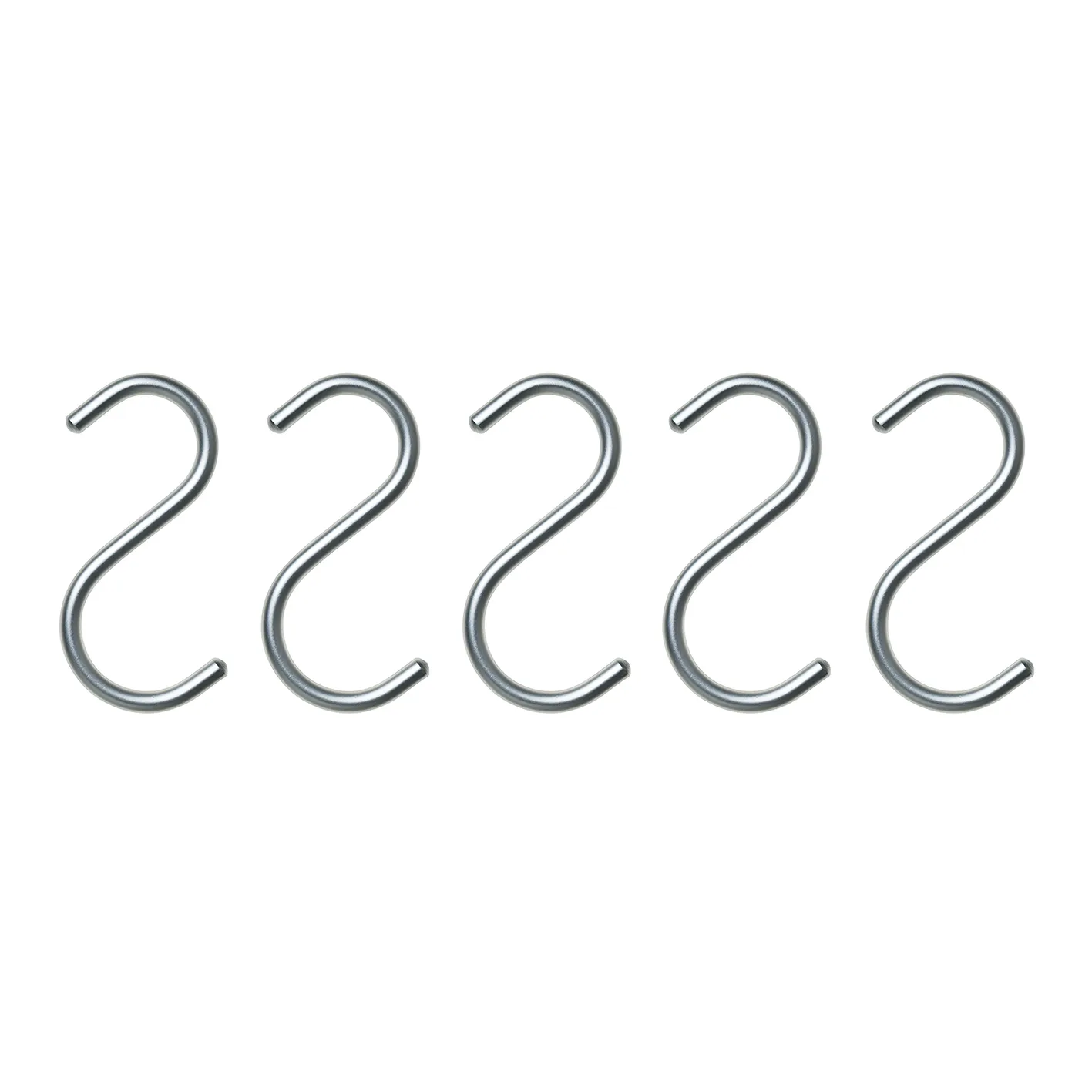 S-Hook krok 5-pack, silver Nomess Copenhagen